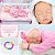 Bebe Reborn Boneca Silicone Menina Realista Brinquedo - Imagem 4