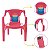 Mini Poltrona Infantil Rosa Cadeira De Plastico Resistente - Imagem 3