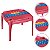 Mesa Rosa Infantil Label Alta Qualidade Plastico Resistente - Imagem 1