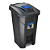 Lixeira Com Pedal E Roda 120 Litros Preta Tampa Click - Imagem 3