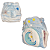 Fralda de Pano Ecológica AURORINHA SUSTENTÁVEL Pocket Minky URSINHOS COLORIDOS Tamanho Único 4kg/18kg (AZUL CLARO) - Imagem 1