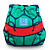 Fralda de Pano Ecológica AURORINHA SUSTENTÁVEL Pocket Lycra TARTARUGA RAFAEL Tamanho Único 4kg/18kg - Imagem 2