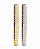 DUO Pentes Aluminio 21CM Kit Promocional com Um dourado e um Prata - Imagem 1