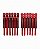 Clip de Metal Colorpro Brasil Vermelho Caixa com 12UN - Imagem 1