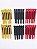 Kit Clip de Metal com 3 Cores Vermelho/Dourado/Preto - Imagem 1