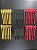 Kit Clip de Metal com 3 Cores Vermelho/Dourado/Preto - Imagem 2