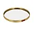 BANDEJA ESPELHADA REDONDA DOURADA 19,8cm x 1,5cm - Imagem 1