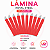 30 LAMINA NANO ROYAL STEEL 12 PONTAS FLEX 0.18MM - CHANFRADA / VERMELHA - Imagem 1