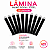 30 LÂMINAS NANO ROYAL STEEL 12U ULTRA BLADE CURVA FLEX 0.18MM / PRETA - Imagem 1