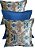 Kit Trio de Almofadas Decorativas Floral Azul A22 - Imagem 1