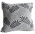 Capa Decorativa Jacquard  43x43 Tecido Folhagem  Cinza Folha 5112 - Imagem 1