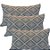 Capa Decorativa p/ Almofada Jacquard 30x50cm Estampa Geométrica - Imagem 2