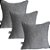 Capa Decorativa p/ Almofada Jacquard 43x43 Cinza Liso - Imagem 2
