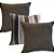 Capa Decorativa p/ Almofada Jacquard 43x43 Listras Bege / Chocolate - Imagem 2