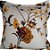 Capa Gorgurinho Decorativa p/ Almofada 43x43cm Floral Laranja com Abas - Imagem 1