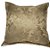 Capa Jacquard Bordada Decorativa p/ Almofada 43x43cm Bege com Abas - Imagem 1