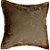 Capa Jacquard Bordada Decorativa p/ Almofada 43x43cm Dourada com Abas - Imagem 1
