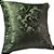 Capa Jacquard Bordada Decorativa p/ Almofada 43x43cm Verde Folha - Imagem 1