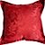 Capa Jacquard Bordada Decorativa p/ Almofada 43x43cm Vermelha com Abas - Imagem 1