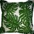 Capa Jacquard Estampada Decorativa p/ Almofada 43x43cm Natureza Costela de Adão com Abas - Imagem 1
