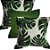 Capa Jacquard Estampada Decorativa p/ Almofada 43x43cm Natureza Costela de Adão com Abas - Imagem 2