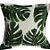 Capa Jacquard Estampada Decorativa p/ Almofada 43x43cm Natureza Costela de Adão com Abas - Imagem 1