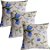 Capa Linho Decorativa para Almofada 45x45cm Floral Azul e Verde - Imagem 2