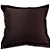 Capa Oxford Liso Decorativa p/ Almofada 43x43cm Chocolate com Abas - Imagem 1