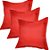 Capa Oxford Liso Decorativa p/ Almofada 43x43cm Vermelha com Abas - Imagem 2
