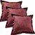 Capa Suede Amassado Liso Decorativa p/ Almofada 43x43cm Bordô com Abas - Imagem 2
