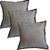 Capa Suede Amassado Liso Decorativa p/ Almofada 43x43cm Cinza Prata com Abas - Imagem 2