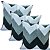 Capa Decorativa Jacquard  43x43 Tecido ZigZag Sombra Grey - Imagem 2