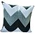 Capa Decorativa Jacquard  43x43 Tecido ZigZag Sombra Grey - Imagem 1