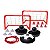 Conjunto de Futebol Aéreo Air Soccer Disco de Futebol com Rebatedores Jogo de Mesa + Traves Maccabi Art +6 anos - Imagem 2