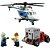 Lego City Infantil Perseguição Policial de Helicóptero 212 Peças +5 Anos - Imagem 4
