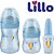 Kit Evolution do Bebê Azul Antivazamento com 3 Mamadeiras 50ml, 150 ml, 240 ml - Lillo - Imagem 1