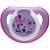 Chupeta Para Bebê Com Estojo Esterilizado Brilha No Escuro 0-6 Meses First Moments Glow Fisher Price Rosa - Imagem 1