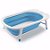 Banheira Dobravel Para Bebê Azul Flexi Bath Menino Bb172 - Imagem 1