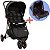 Kit Carrinho de Bebê Delta + Bebê Conforto Gama Preto Travel System - Voyage - Imagem 1