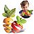 Brinquedo Chocalho Mordedor Bebê Infantil Frutas Crowers Carrot e Strawberry Meadow Days Tiny Love - Imagem 1