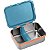 Porta Lanches Infantil Bento Box Azul em Aço Inox Hot e Cold Para 6+ Meses - Fisher Price - Imagem 2