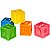 Brinquedo Para Bebês Coloridos Cubinhos Mordedor Divertidos BDA - Imagem 1