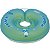 Boia de Piscina para Criança Formato Donut Pesçoco Tamanho GG Azul e Verde KaBaby - Imagem 2