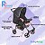 Carrinho de Bebe Romano Travel System Para Passeio Rosa Até 15Kg + Bebê Conforto Cocoon Slim Galzerano - Imagem 5