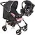 Carrinho de Bebe Romano Travel System Para Passeio Rosa Até 15Kg + Bebê Conforto Cocoon Slim Galzerano - Imagem 1