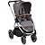 Carrinho de Bebê Reversível Compacto 3 em 1 Até 15kg Travel System Samba Asphalt Diamond ABC Design - Imagem 1