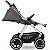 Carrinho de Bebê Reversível Compacto 3 em 1 Até 15kg Travel System Samba Asphalt Diamond ABC Design - Imagem 4