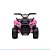 Quadriciclo Elétrico Infantil Rosa com Musica USB e AUX Sons Luzes Faróis Acendem Até 20kg Bel Fix - Imagem 7