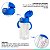 Copo De Transição Alimentação Infantil Com Alças E Canudo Antivazamento Livre BPA Colors Azul Clingo - Imagem 4