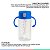 Copo De Transição Alimentação Infantil Com Alças E Canudo Antivazamento Livre BPA Colors Azul Clingo - Imagem 2